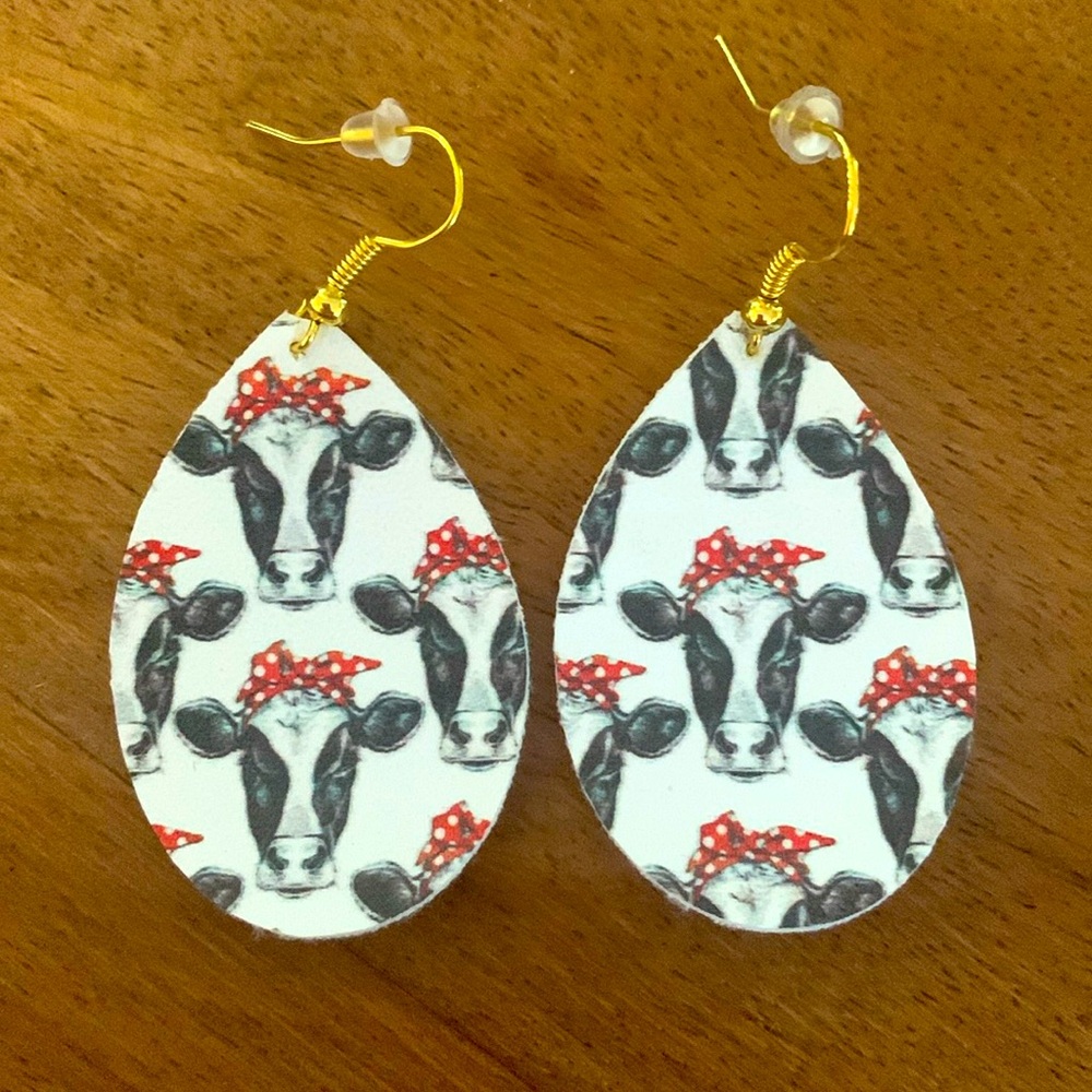 Cow earrings